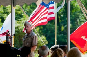 Image:  Vice Chairman of the Joint Chiefs of Staff, Admiral Winnefeld providing opening remarks.