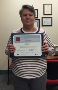 Robyn Akins recognized by  the VA for bringing Christmas  cheer to our Veterans