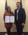 Carissa Reilly-Weedon is recognized by Jeremy Makay for proactive and outstanding efforts