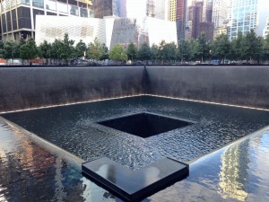 This tranquil memorial rests on what was once known as "Ground Zero".