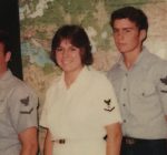 Ellen Schramm, second from left,  former US Navy Cryptologic Technician Communications Operator