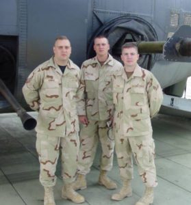 VMSI COO, Ken Konkol (far left),  with Air Force comrades during Operation Enduring Freedom.