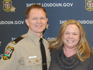 LCSD First Lieutenant RJ Earley with his wife, VMSI's Heather Earley